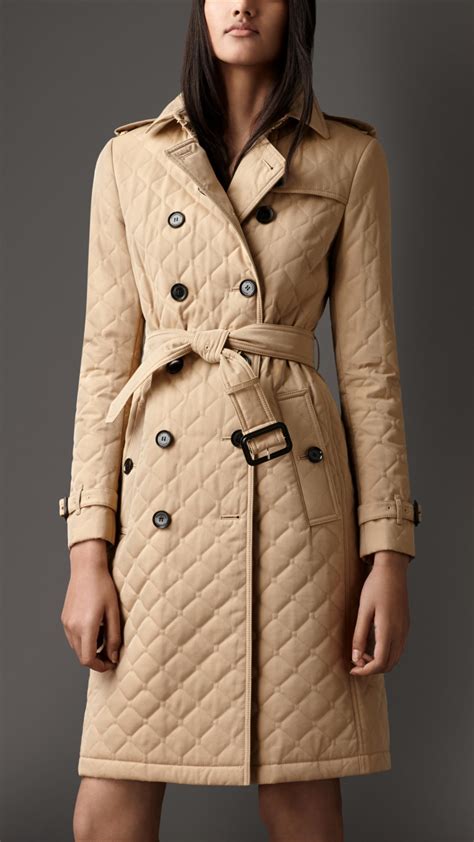 burberry long quilted trench coat|Burberry trench coat outlet.